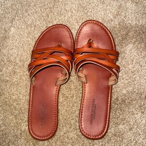 American Eagle Outfitters Women's Tan Strappy Sandals